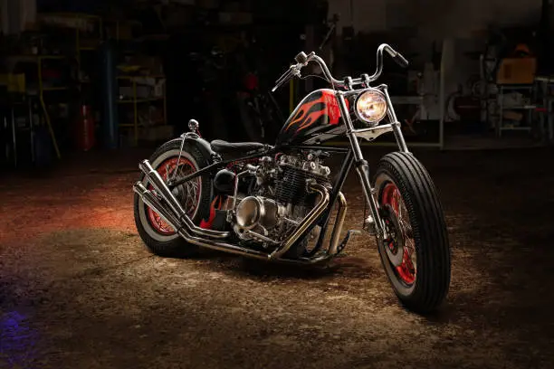 Vintage motorcycle restoration